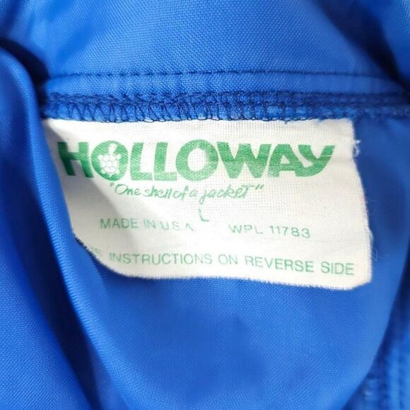 Vintage Things Remembered Windbreaker Jacket Mens Size Large Blue 80s Gift Shop - Picture 6 of 8